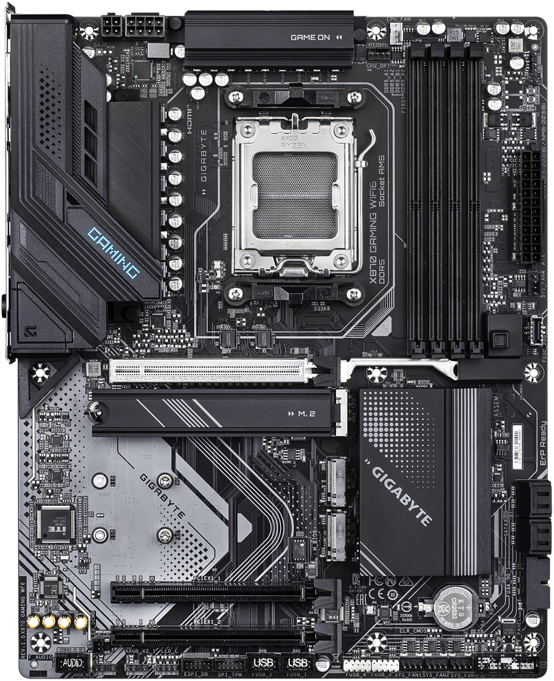 Pagrindinė plokštė GIGABYTE X870 GAMING WF6 AM5 4xDDR5 6xSATA 3xM.2