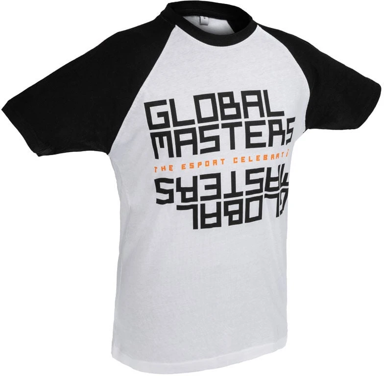 Global Masters T-Shirt GM Text - baltas (M)