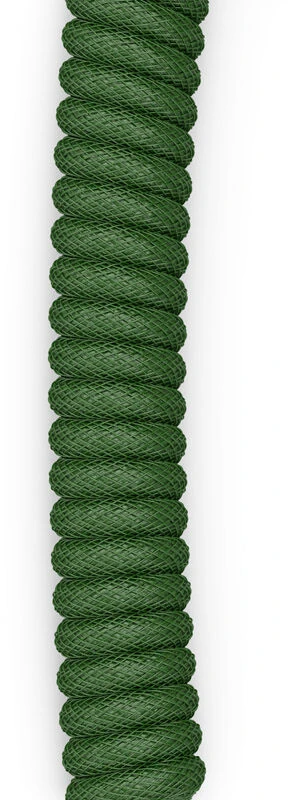 Glorious Coiled Cable susuktas klaviatūros laidas Forest Žalias, USB-C į USB-A – 1,37m, žalios spalvos