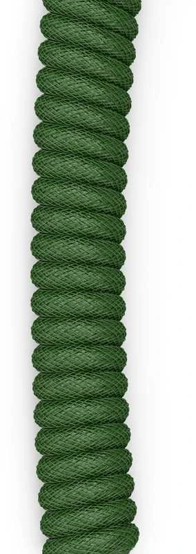 Glorious Coiled Cable susuktas klaviatūros laidas Forest Žalias, USB-C į USB-A – 1,37m, žalios spalvos