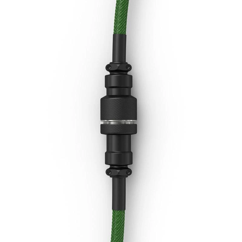 Glorious Coiled Cable susuktas klaviatūros laidas Forest Žalias, USB-C į USB-A – 1,37m, žalios spalvos
