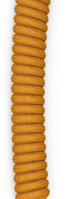 Glorious Coiled Cable susuktas klaviatūros laidas Glorious Gold, USB-C į USB-A – 1,37m, aukso spalvos