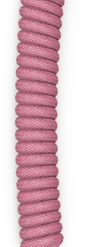 Glorious Coiled Cable susuktas klaviatūros laidas Prism Rožinė, USB-C į USB-A – 1,37m, rožinės spalvos