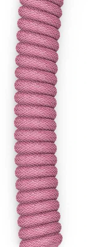 Glorious Coiled Cable susuktas klaviatūros laidas Prism Rožinė, USB-C į USB-A – 1,37m, rožinės spalvos