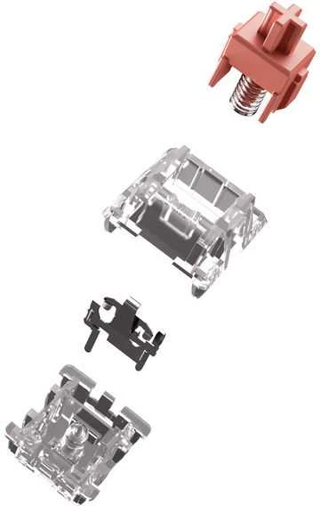 Klaviatūra Glorious Fox Ultralight Switches, mechaniniai, 5-Pin, linear, MX-Stem, 30g – sutepti lubrikantu, 110 vnt