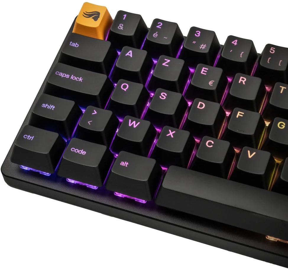 Glorious GMMK 2 Compact Klaviatūra - Fox Switches, FR išdėstymas, Juodas