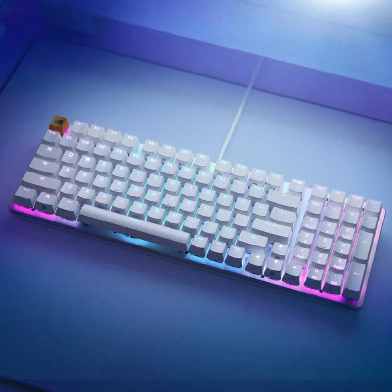 Klaviatūra Glorious PC GMMK 2 Glorious Fox Linear EN, balta