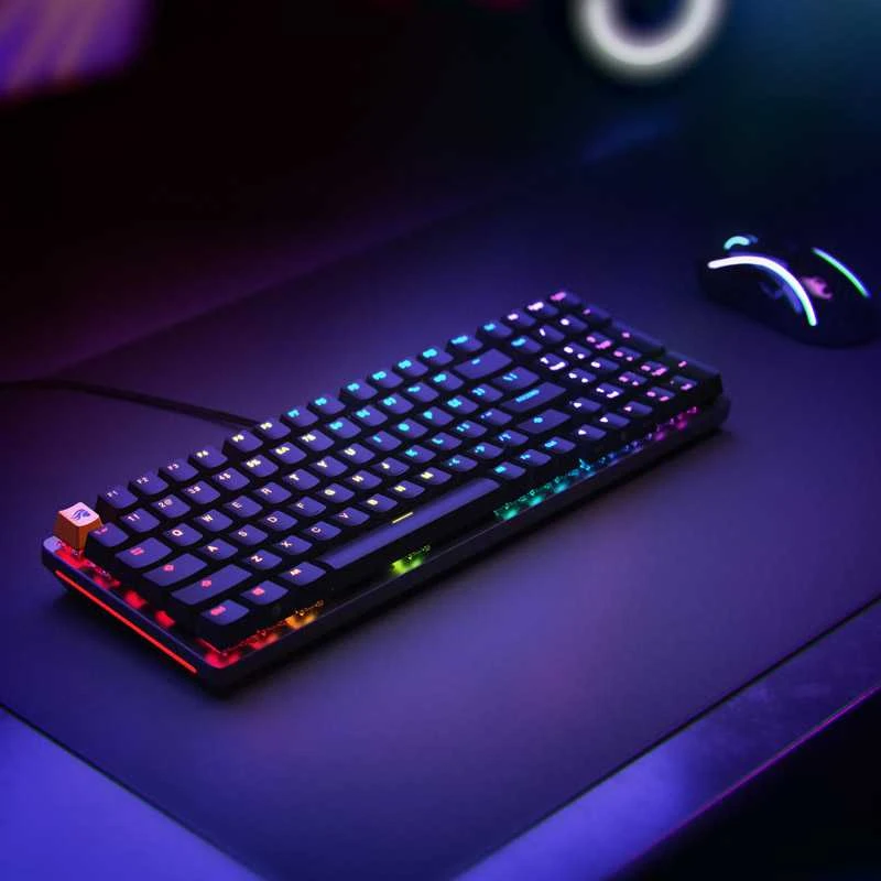 Glorious PC Gaming Race GMMK 2 viso dydžio klaviatūra | Hot-swap, Fox Switches, US, juoda