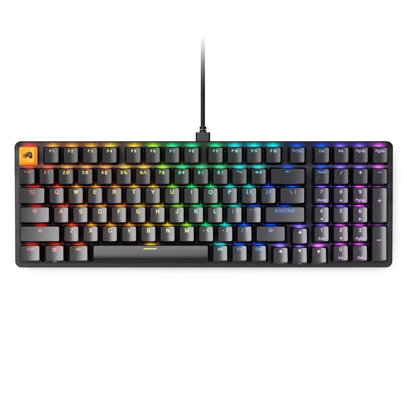 Glorious PC Gaming Race GMMK 2 viso dydžio klaviatūra | Hot-swap, Fox Switches, US, juoda
