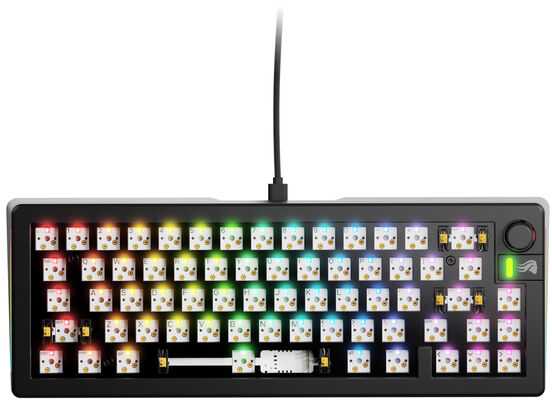 Klaviatūra Glorious Glorious GMMK 3 65 % Custom Gaming-Klaviatūra - Barebone, ANSI-išdėstymas, juodas