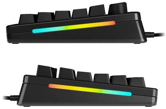 Glorious GMMK 3 Pro 75% Custom Klaviatūra žaidimams - Pre-Built, ANSI (US išdėstymas), Fox Switches, Juodas
