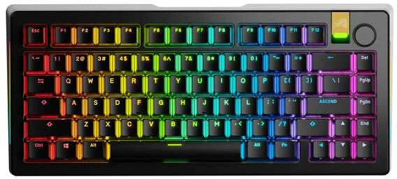 Glorious GMMK 3 Pro HE belaidė 75 % žaidimų klaviatūra – Pre-Built, ANSI US išdėstymas, Fox HE Switches, juodos spalvos