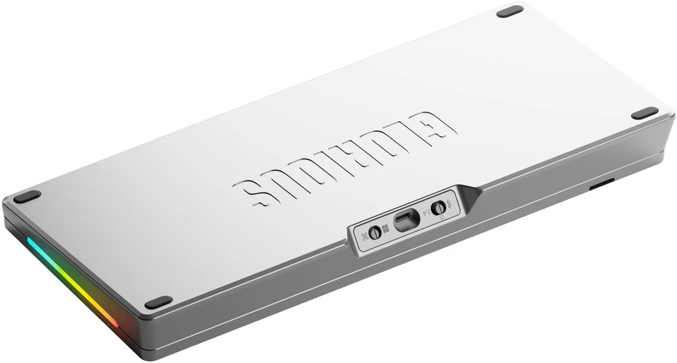 Glorious Gaming GMMK 3 PRO 75% Gamyklinė Klaviatūra USB + RF Bevielis + Bluetooth QWERTY JAV Anglų Sidabrinė