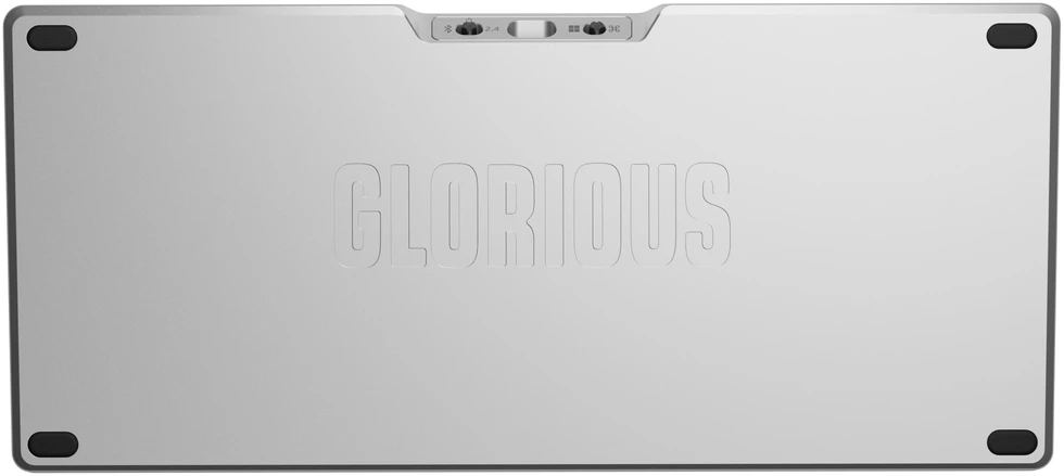 Glorious Gaming GMMK 3 PRO 75% Gamyklinė Klaviatūra USB + RF Bevielis + Bluetooth QWERTY JAV Anglų Sidabrinė