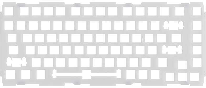 Glorious GMMK PRO 75% Switch Plate, Polycarbonate, ANSI US išdėstymas