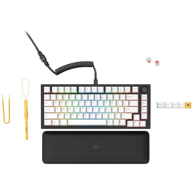 Glorious GMMK Pro Juodas Slate 75% TKL klaviatūra – Pre built, ANSI išdėstymas – juodos spalvos