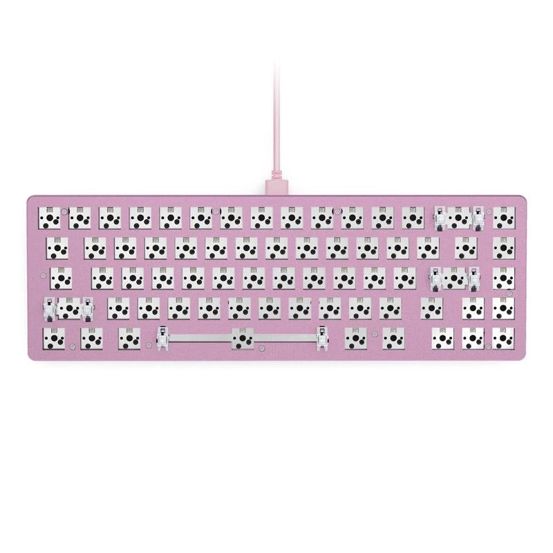 Glorious GMMK 2 Compact klaviatūra – Barebone, ANSI išdėstymas, rožinės spalvos