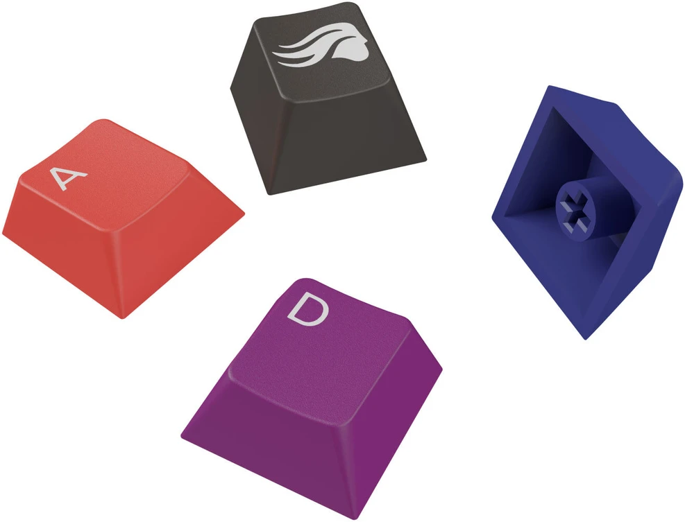 Klaviatūra Glorious GPBT Gradient Keycaps, ANSI išdėstymas US, PBT, Dye-Sub – Celestial Fire