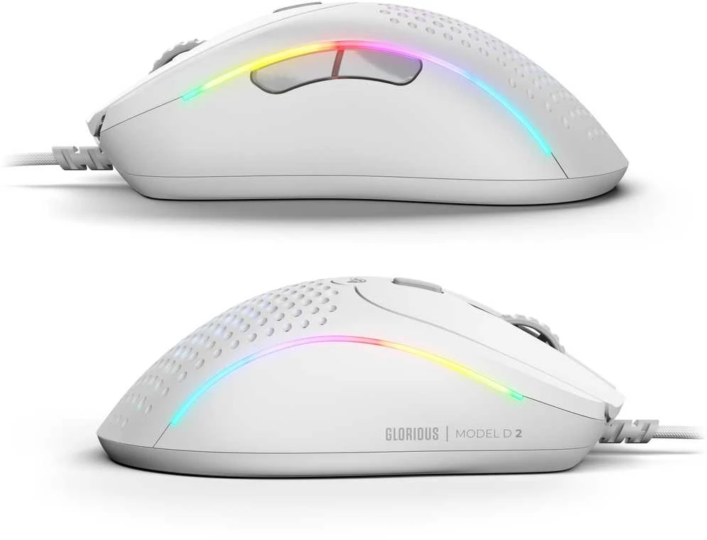 Glorious Model D 2 žaidimų pelė – baltos spalvos