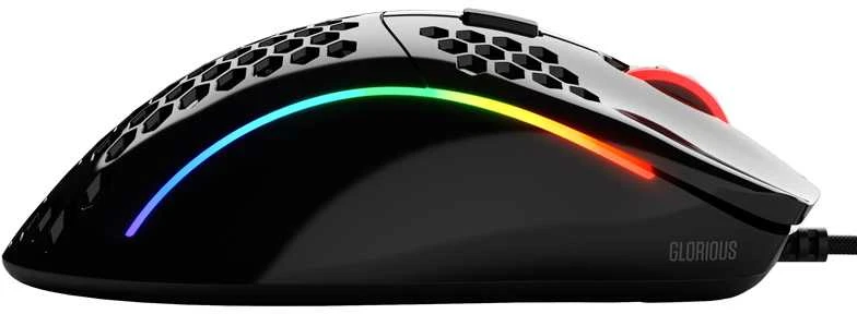 Glorious Model D Gaming-Pelė - juodas, glossy + Mauspad - XL