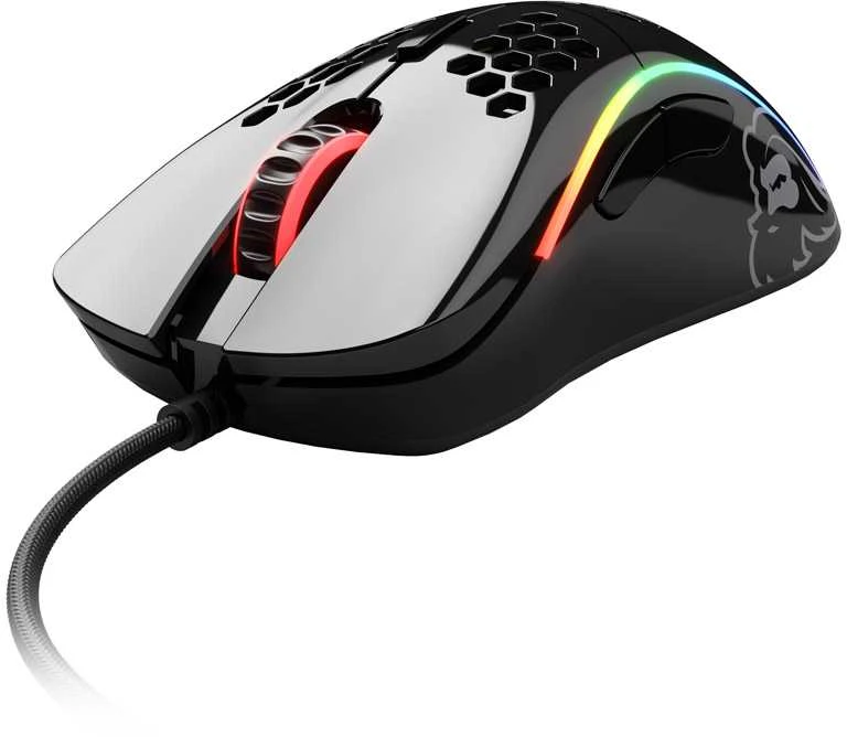 Glorious Model D Gaming-Pelė - juodas, glossy + Mauspad - XL