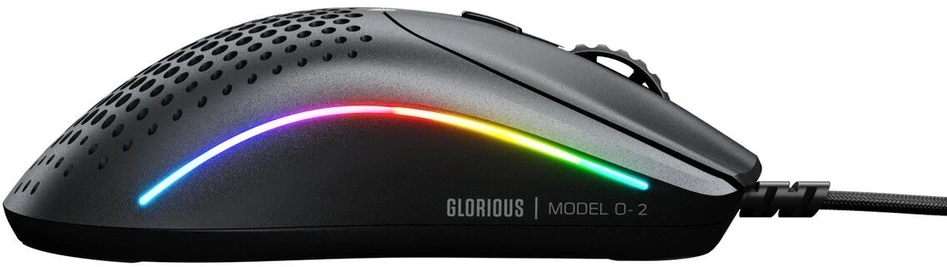 Glorious Model O 2 Mini žaidimų pelė, RGB – juodos spalvos