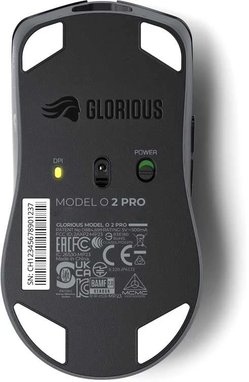 Pelė Glorious Model O 2 PRO belaidė, 1K Polling – juodos spalvos