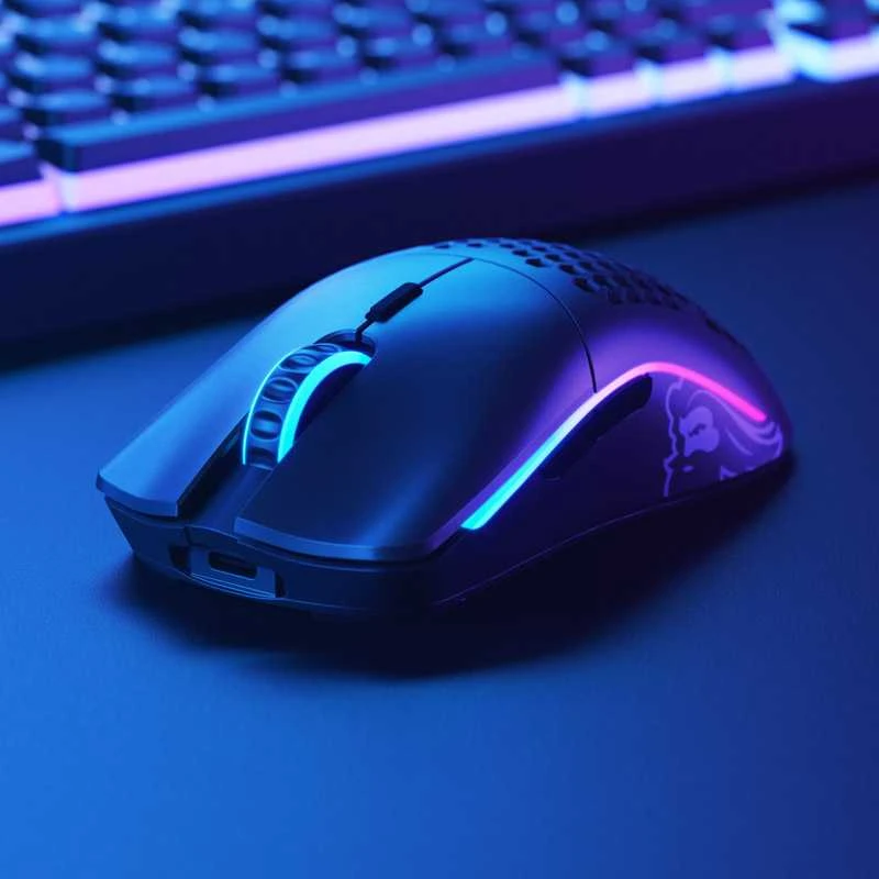 Žaidimų Pelė Glorious PC Gaming Race Model O- Matte Juodas Wireless 2.4G (Juoda Matinė)