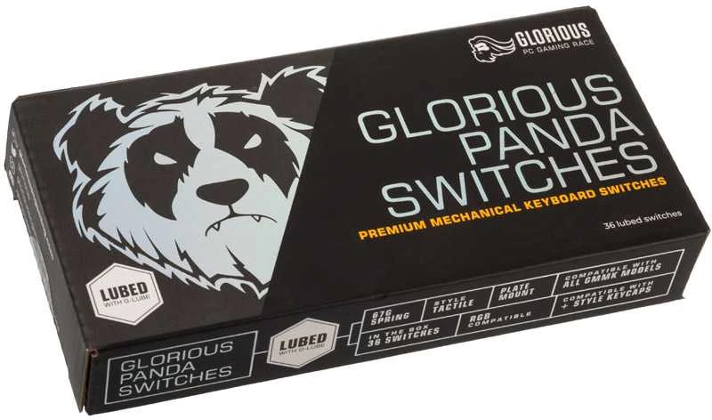 Klaviatūra „Glorious Panda“ mechaniniai jungikliai, sutepti, 36 vnt