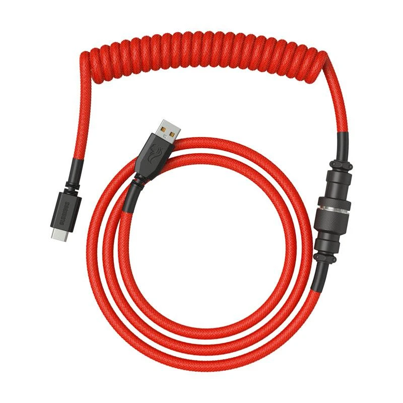 Glorious Coiled Cable, Klaviatūros kabelis, Crimson Red