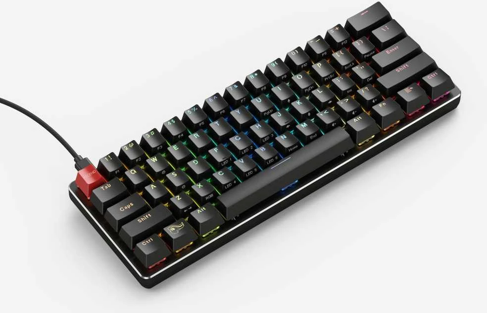 Glorious Klaviatūra Compact GMMK-COMPACT-BRN, ANSI US išdėstymas, Gateron Brown Switch