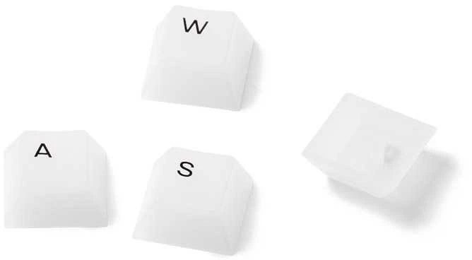 Klaviatūra Glorious Polychroma RGB Keycaps – 115 Keycaps, ANSI, US išdėstymas, pusiau skaidrūs