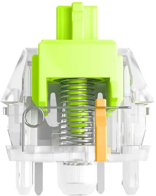 Klaviatūra Glorious Raptor Standard Switch, mechaniniai, 5-Pin, clicky, MX-Stem, 55g – sutepti lubrikantu, 36 vnt