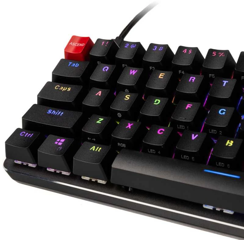 Glorious Klaviatūra Compact GMMK-COMPACT-BRN, ANSI US išdėstymas, Gateron Brown Switch