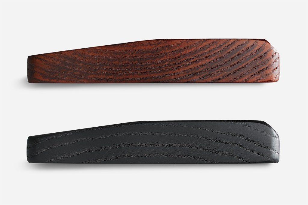 Glorious Wooden Golden Oak klaviatūros riešų atrama 19mm - Full size 43x10cm
