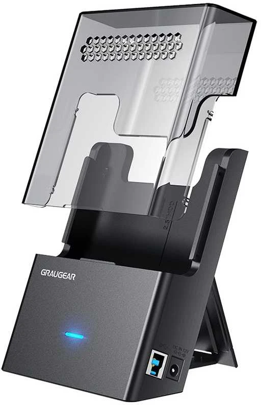 „Graugear“ kišeninis prijungimo dėklas 3,5 colio / 2,5 colio HDD / SSD diskams, USB 3.2 Gen1