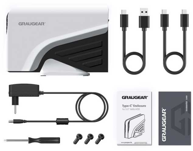 GRAUGEAR G-3501-A-10G Baltas 3,5 colio HDD korpusas