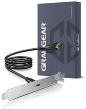 USB-C ilginamasis laidas Graugear su PCI lizdo plokštele PC korpusui