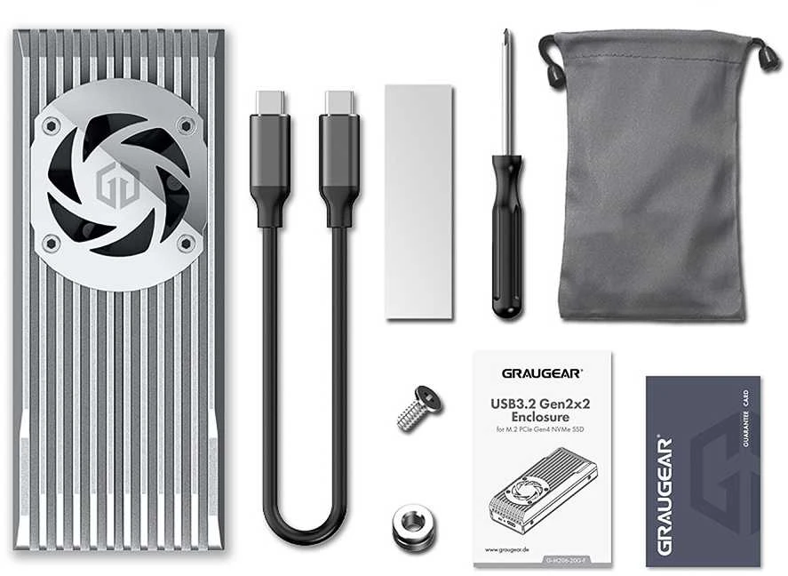 Graugear M.2 NVMe išorinio dėklo komplektas