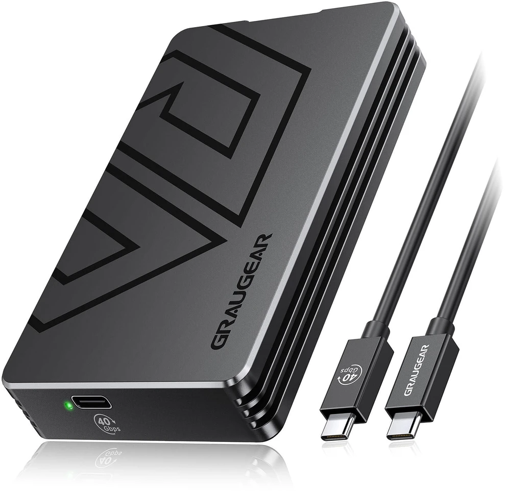 GAU GRAUGEAR externes M.2-SSD-GehĂ¤use mit PCIe 4.0 USB-C