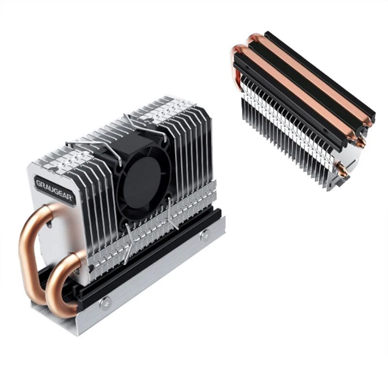 Nezatříděno Graugear M.2 disko radiatorius su ventiliatoriumi (G- M2HP04- F)