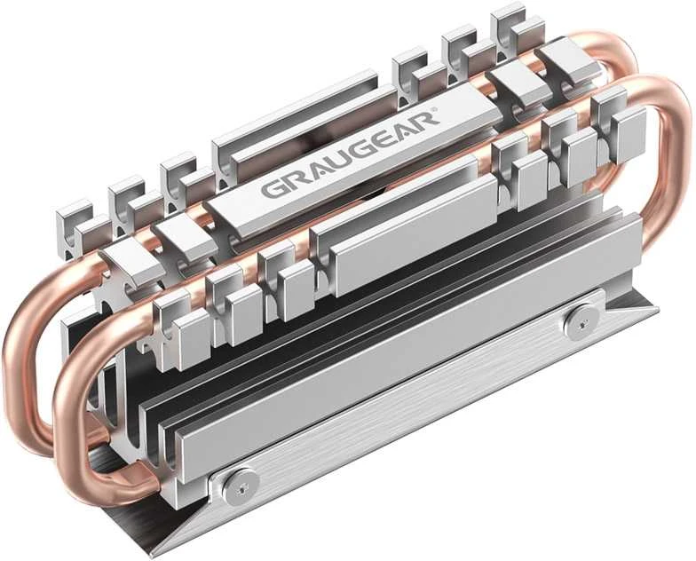 Graugear Pilkas Heatpipe Heatsink for M.2 2280 SSD
