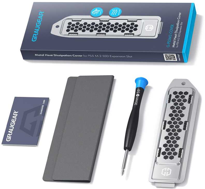 Fixed Graugear Kühler su osłoną G-PS5M2-COVER do PS5 M.2 SSD Metalowy