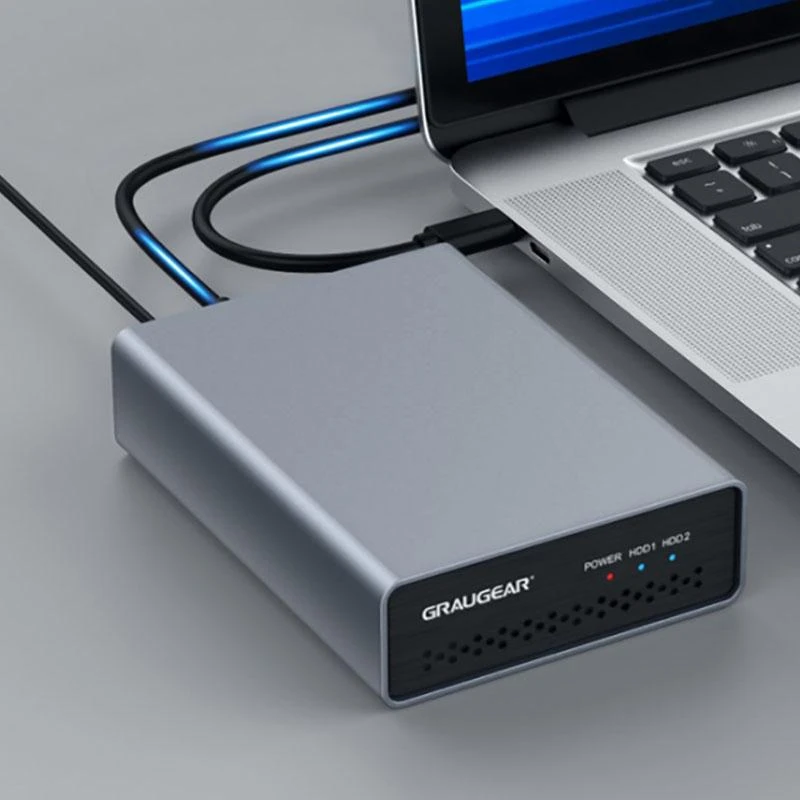 GAU GRAUGEAR G-25RD2-AC-10G saugojimo diskų korpusas HDD / SSD aptvaras Sidabras 2.5″