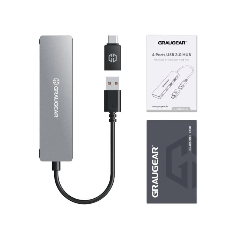 Graugear USB adapterių komplektas su instrukcija