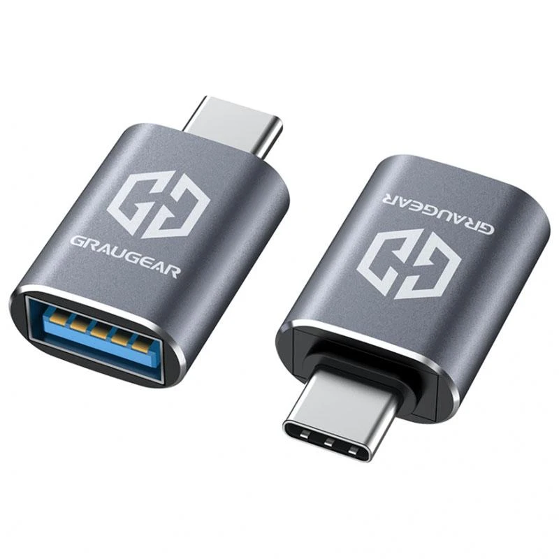 Graugear Pilkas USB-C to USB-A Adapteris