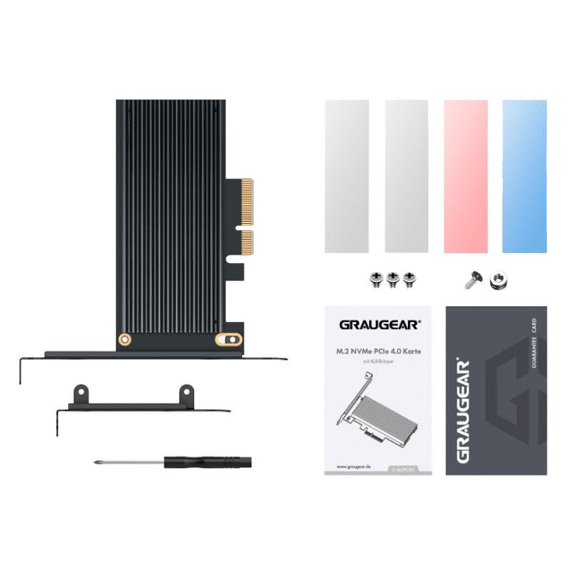Nezatříděno Kontroler Graugear Graugear PCIe kortelė, skirta M.2 NVMe SSD į PCIe 4.0 x4