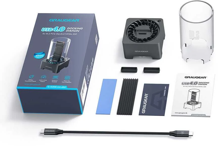 GRAUGEAR M.2 SSD prijungimo stotelė su priedais