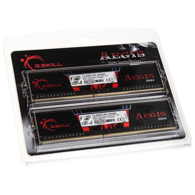 Stacionaraus kompiuterio atmintis G.Skill Aegis | 2x8 GB | DDR4 | 2400 MHz | F4-2400C17D-16GIS