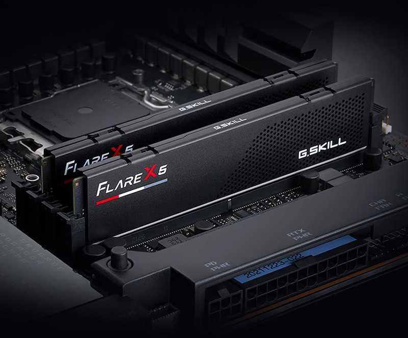 RAM G.Skill | Flare X5 | 32 vnt. rinkinys (16 GB x 2) GB | DDR5 | 6000 MHz | Kompiuteriai/serveriai | Registracijos Nr. | ECC Nr.